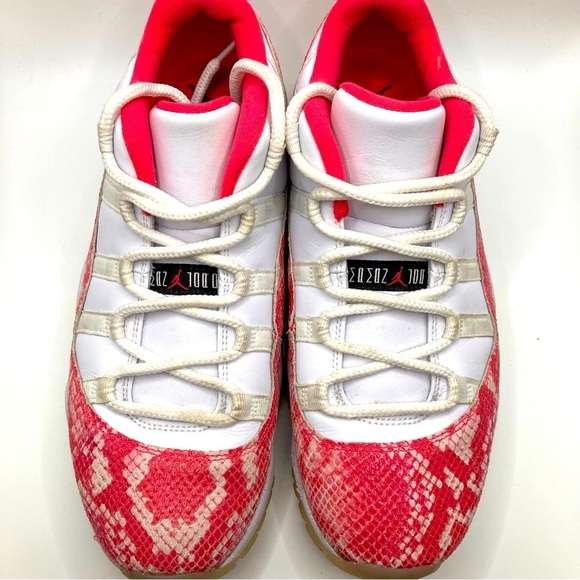 RARE Air Jordan 11 XI Retro Low Pink Snake Skin AUTHENTIC  womens size 11 - Picture 2 of 13